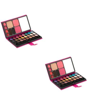 Balacoo 2pcs 33 Eyeshadow Matt Eye Shadow Palettes Eyeshadow Powder Eyeshadow Palette Matte Makeup Palette 1 count (Pack of 1) As Shownx2pcs