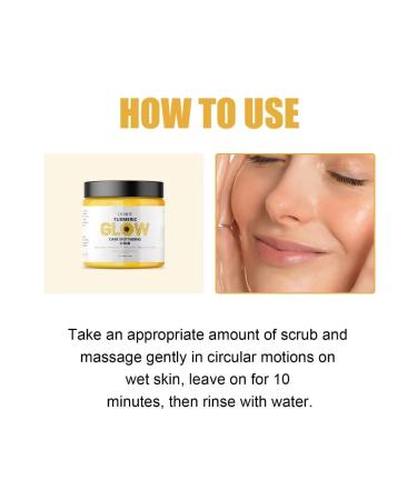 Turmeric Glow Combo Skincare Set - Anti-Aging Face Wash Scrub & Moisturizer for Wrinkles - Soothing Hydrating Turmeric Skincare for Face & Body - Buy Online on GoSupps.com