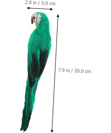 TOYANDONA 5pcs Ornament Bird Artificial Vivid Feathered Green Statue for Supply Figure Home Lifelike 20x5cmx5pcs Greenx5pcs - Buy Online on GoSupps.com