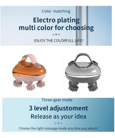 Naugan Electric Scalp Massager | Rechargeable Waterproof Head Massager for Stress Relief & Scalp Relaxation - Buy Online on GoSupps.com