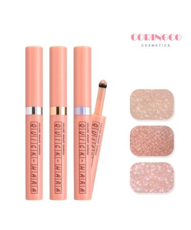 Shimmer Glitter Eye Maker - Volume Eyeshadow Stick | K-Beauty | Quick-Hara Glitter Makeup (#03 Milky Way Moonlight - Buy Online on GoSupps.com
