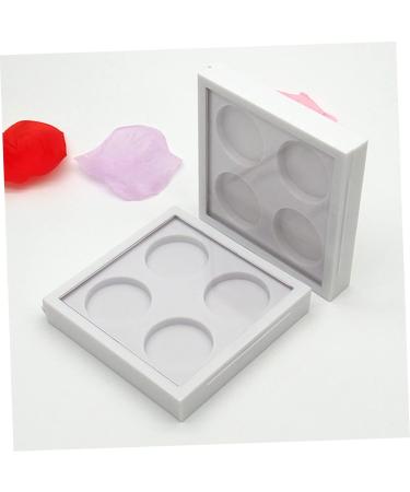 Mikinona 2pcs 4 Lipstick Case Empty Eyeshadow Case Eyeshadow Palette Empty Lipstick Palette White - Buy Online on GoSupps.com