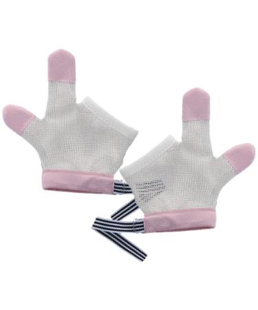 Kisangel Baby Mittens Finger Gloves 1 Pair Stop Thumb Sucking Gloves Anti-Sucking Mittens Thumb Sucking Guard Prevent Scratches Gloves No Scratch Mitts (L) Baby Mittens Finger Gloves 12.5X7CM