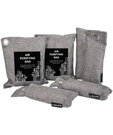 La Bellef e Bamboo Activated Carbon Air Purifier - Natural Deodorant & Odor Remover for Cars Shoes & Spaces - 6 Pack (4x75g 2x200g) - Buy Online on GoSupps.com