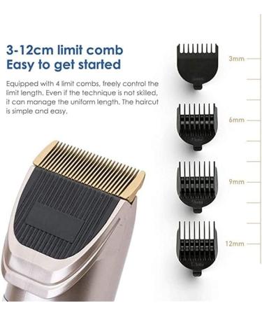 CAFFIA Electric Hair Clippers for Men Quiet Led Cordless Rechargeable Hair Trimmers Set Waterproof Haircut Barber Trimmer Kit USB Rechargeable - Buy Online on GoSupps.com