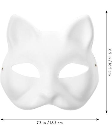 10 Pack Hand-Painted Cat Masks - Paintable Masquerade Costume Accessories | Alipis International Shipping - Buy Online on GoSupps.com