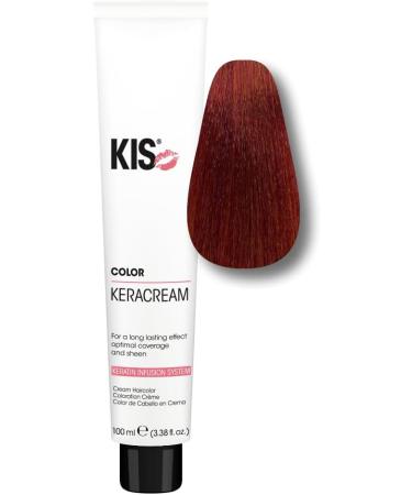KIS KeraCream Color permanent hair color cream 100 ml 5RK high coverage intensive hair color keratin infusion animalfriendly and sustainable - Buy Online on GoSupps.com