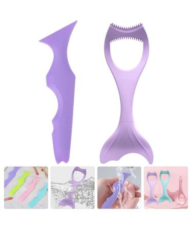 2pcs Silicone Eye Makeup Tools - Eyeliner Stencils & Mascara Aid for Women | Perfect Purple Makeup Accessories - Buy Online on GoSupps.com