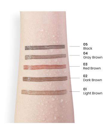 Buy Waterproof Dark Brown Eyebrow Pencil - 4 Tip Microblading Pen for Natural Brows | Long-Lasting & Smudge-Proof - Buy Online on GoSupps.com