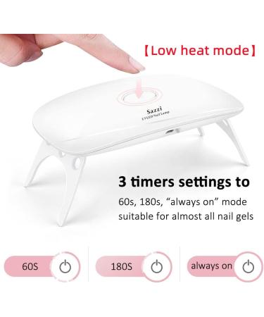 LED UV Nail Lamp 24W - Low Heat UV Light for Resin Cures 5 Nails Simultaneously Compatible with All Gels - Buy Online on GoSupps.com