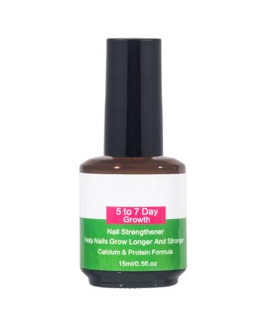 ASMAYSA 5 to 7 Day Nail Growth Treatment - Extra Strong Growth Nail Polish - Nail Strengthener and Nail Growth - Fast Keratin Nail Hardener & Nail Strengthener for Thin Nails Brittle & Damaged 15ml 5-7 Days Nail Growth