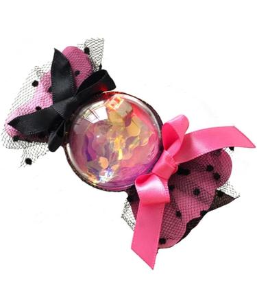 Limtula Gothic Hair Clip for Kids Cute Glittering Candy Side Clip Adult Hair Styling Accessories Halloween Theme Party Headdress Yellow candy hairpin - Buy Online on GoSupps.com