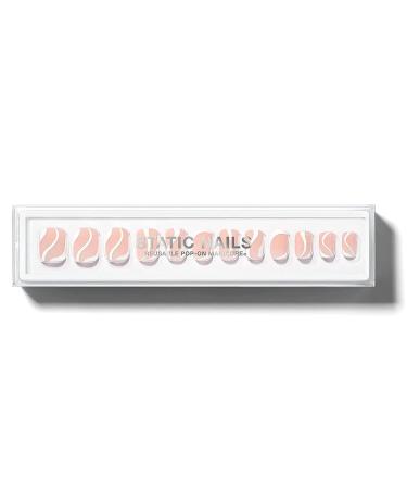 Static Nails Reusable Nude Sway Square Manicure Set with Non-Damaging Glue-On Nails and Static Nail Glue - Fake Acrylic Press On Nails - Nail Set - Buy Online on GoSupps.com