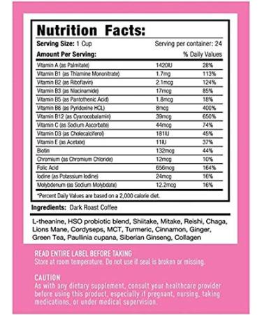 Lean Joe Bean Superfood Coffee | Organic Instant Keto Coffee with Mushrooms, MCT, Collagen, Turmeric, Probiotics & Folate | Mood & Energy Boosting Happy Coffee (24 Count) - Buy Online on GoSupps.com