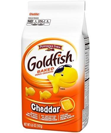Pepperidge Farm Goldfish Baked Snack Crackers Cheddar Flavoured | Baked with Real Cheese | 187g x 3 - Buy Online on GoSupps.com