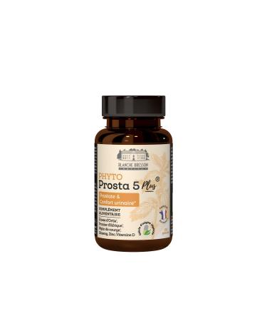 BLANCHE BRESSON - Phyto Prosta 5 Plus - Men's Prostate & Urinary Comfort - Natural Active Ingredients - Nettle, African Plum Tree, Pumpkin Seed, Ginseng - 60 Capsules - 30 Day Treatment - Made in