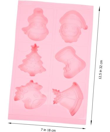 MAGICLULU 5pcs Fruit Cake Mold Clay Molds Silicone Bakeware Biscuit DIY Mould Baking Mold Dessert Mould Non Stick Candy Mold Santa Cake Mold Non Stick Fondant Mold Sample Silica Gel Popsicle 32X18CMx5pcs - Buy Online on GoSupps.com