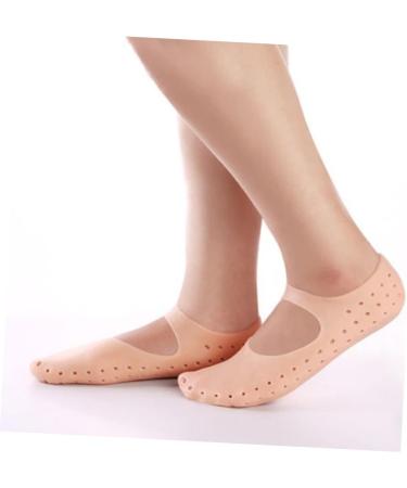 Amosfun 2 Pairs Gel Moisturizing Sleeves Heel Room Socks Height Increase Socks Silicone Moisturizing Socks Lotion Socks Plantar Inserts Lightweight Socks Foot Women's Beach Socks - Buy Online on GoSupps.com