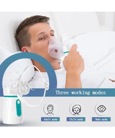 Portable Nebulizer with 3 Adjustable Speed  for Adults and Kids  Handheld Nebulizer for Breathing Problems  with Automatic-Cleaning  Laser Ultrafine Mesh Making  Effective for Home use - Buy Online on GoSupps.com