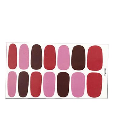 dijiusidy Nail Art Stickers Self-Adhesive Fingernail Decal with Strap Glue DIY Art Decor Full Cover Manicure Kits for Women Girls YMX205
