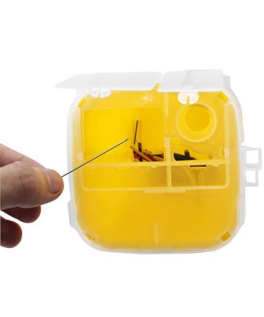 SUPVOX Conteneur Pour Objets Tranchants Jaune 15.5X10X10 Cm Collecteur D'Aiguilles S curis Pour Tatouage Maison - Buy Online on GoSupps.com