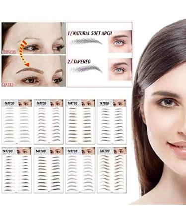 Yesallwas Black Eyebrows Tattoo 4D Hair-Like Fake Waterproof Eyebrows - Long-Lasting & Realistic Transfer Sticker (STM-06) - Buy Online on GoSupps.com
