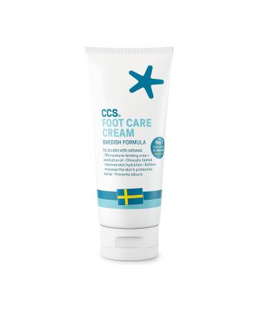 CCS Professional Foot Care Cream for Cracked Heels and Dry Skin - Foot Cream with 10% Urea and Eucalyptus Oil - Moisturise and Soften Hard Rough Skin and Callused Feet - 175 ml (Pack of 1)