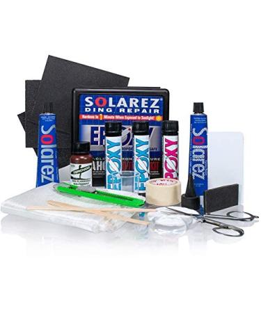 SOLAREZ UV Cure Epoxy PRO Travel Gift Kit  Epoxy Surfboard Repair Kit  Cures 3 min in The Sun for a Professional Repair! Plus - Low Odor, Easy to Use, Made in The USA!