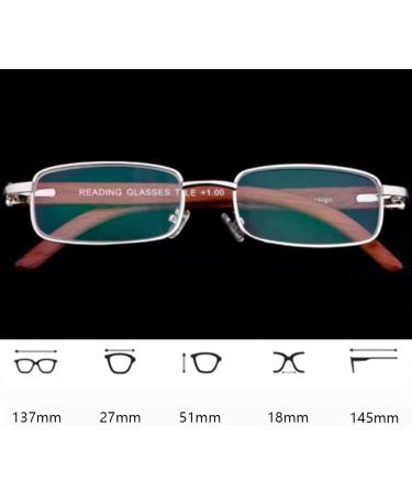 Shop Stylish Unisex Light Blocking Reading Glasses - 2.0 Full Frame Bamboo Spectacles for Comfort and Clarity - Buy Online on GoSupps.com