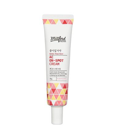 AC On-Spot Cream 30g/1.05 Oz Zinc Oxide 10% Niacinamide 2% Acne Care Blemish Treatment Dark Spot Korean Skincare