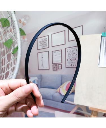 Hair Bands Slim Black Alice Bands Headband Hair Accessories for Women Girls Black-slim