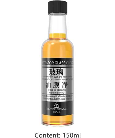 Oil Film Remover for Glass 150ML Instant Effect Cleaning Oil Film Cleaner Household Cleaning Products for Windshield Doors Cosmetic Mirror  - Buy Online on GoSupps.com