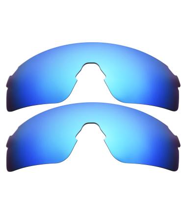 IMYTPFT 2 Compatible/Replacement for Lenses Oakleys EVZero Blades Blue Polarized Blue One Size
