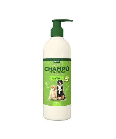 RcOcio Dog shampoo with aloe vera | Shampoo for sensitive skin 1 liter with aloe vera | Dog shampoo for odor control white or dark coats with aloe vera for dermatitis | For long or short coats also for puppies