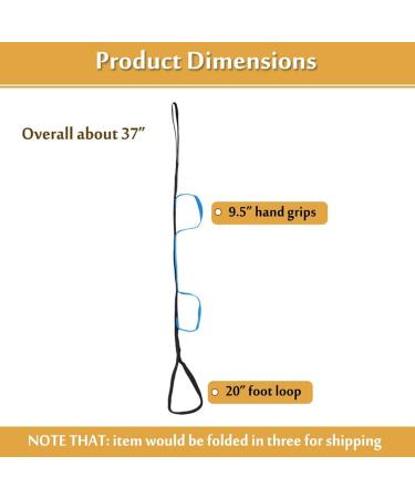 Leg Lift Strap - Transfer Belt for Elderly and Disabled - Knee Recovery Equipment Comfortable Nylon Webbing Designed for People with Disability Rowces - Buy Online on GoSupps.com
