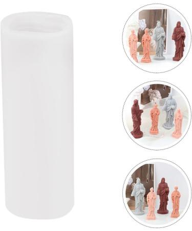 NUOBESTY 5pcs DIY Mold for Candle Votive Candles Scented DIY Supplies Jesus Craft Mold Molds for Candle Making Flower Stickers Jesus Candle Molds Hand Mold White Suite 3D Soap Silica Gel Whitex5pcs 13.5x5cmx5pcs - Buy Online on GoSupps.com