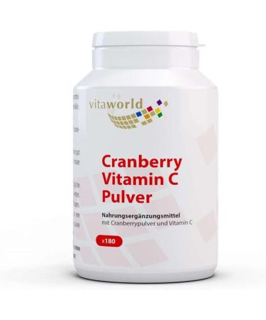 Vitaworld Cranberry 400 mg + Vitamin C - 180 Capsules | Boost Immunity & Urinary Health - Buy Online on GoSupps.com