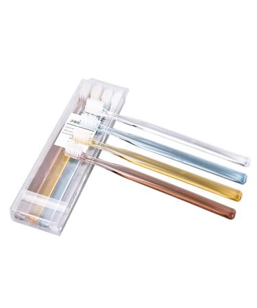 HAPINARY 8 Pieces Boxes Adult Toothbrush Toothbrushes Suit Bristle Toothbrush