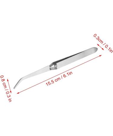 LANTRO JS Nail Art Tweezers Stainless Steel Gel Nail Acrylic Nails Shaping Tweezer Clip Nail Art Tool Pick-up Nail Art Nail Pincher Tweezers Tool - Buy Online on GoSupps.com