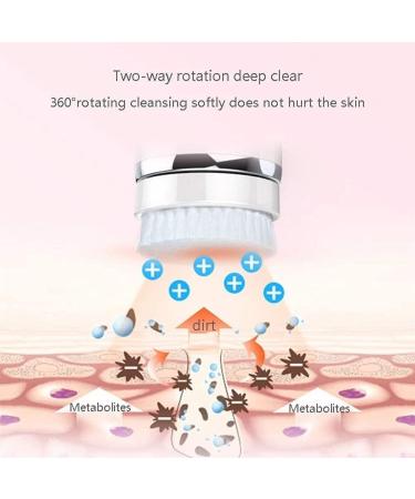 ZQQZEZ Electric Facial Cleansing Brush USB Rechargeable Waterproof Face Brush with 4 Brush Heads Spin Face Brush Set for Deep Cleansing Removing Blackheads Exfoliating (Color : Gold) - Buy Online on GoSupps.com