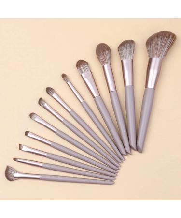 12-Piece Beauty Tools Foundation & Eye Shadow Brush Set - Slant Cut Makeup Brushes for Flawless Application | International Shipping Available - Buy Online on GoSupps.com