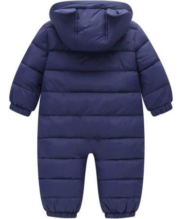 Happy Cherry Baby Toddler Hooded Romper Footie Pajamas Bear-navy Blue 12-18 Months - Buy Online on GoSupps.com