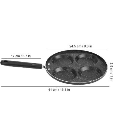 EMUKOEP Fryg Fried Pan 29 28 3 Household Aluminum Breakfast Frying Pan Non Stick Cooking Pan with Handle Kitchen Utensils 24.5cm - Buy Online on GoSupps.com