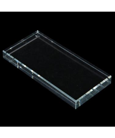 TOPINCN Cosmetic Plate Durable Glass False Eyelash Glue Pallet for Nail Art Paint and Lip Gloss Ideal for Nail Art Artist or Traveling - Buy Online on GoSupps.com