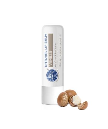 Natural Lip Balm I Non Sticky I Protects & Nourishes Dry Chapped Lips I Shea & Cocoa Butter(5gm) (Vanilla)