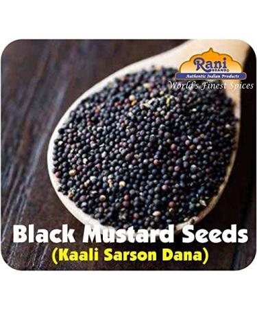 Rani Black Mustard Seeds (Kali Rai) 3.5oz - Indian Origin, All Natural, Gluten Friendly, NON-GMO, Vegan | Whole Spice Seeds - 3.5 Ounce Bag - Buy Online on GoSupps.com