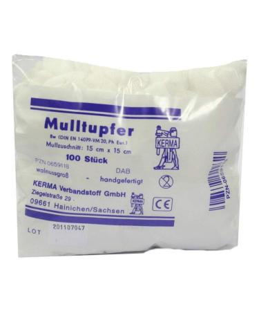 Gauze swab 15x15 cm walnut size non-sterile