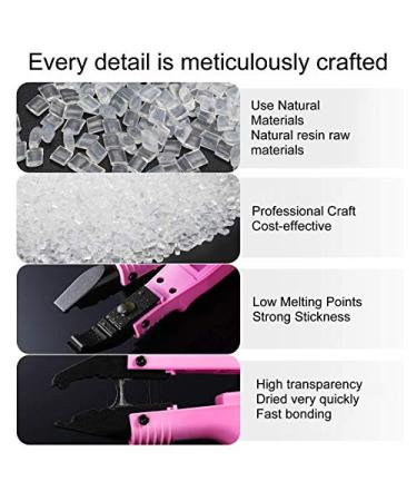 Yuyte 100g Keratin Granulate for Hair Extensions | Hot Fusion Adhesive Bonding Accessories | Transparent Keratin Smoothing - Buy Online on GoSupps.com