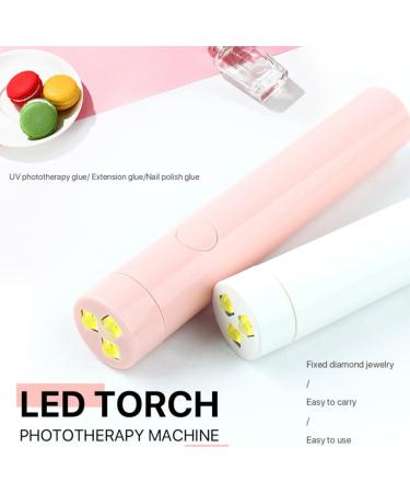 dijiusidy Nail Dryer 3W USB LED Mini Flashlight Pocket Travel Manicure Lamp Professional Single Fingernail DIY Gel Light White - Buy Online on GoSupps.com