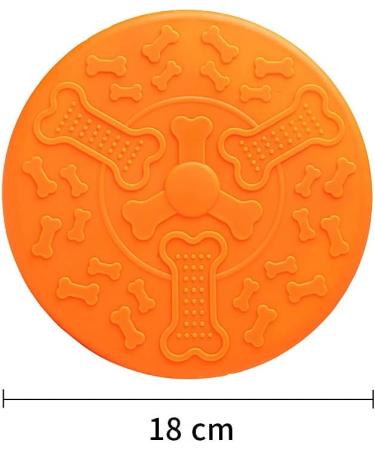 Ouoqi Dog Toys Frisbee - 2 Piece Rubber Frisbee Disc for Small Dogs | Perfect for Land & Water Play Training & Catching - Buy Online on GoSupps.com